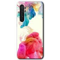 Xiaomi Mi Note 10 Lite Kılıf HD Desen Baskılı Arka Kapak + Temperli Cam - Gökkuşağı Color