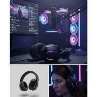 Wireless  Kulaklığı Rgb Işıklı Uzun Bataryalı Mikrofonlu Headset