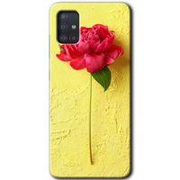 Potkal Hediye Fabrikası Samsung Galaxy A51 Kılıf HD Desen Baskılı Arka Kapak - Kırmızı Gül