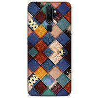 Oppo A5 2020 Kılıf Patchwork (31) TPU Kılıf Karışık Renkli