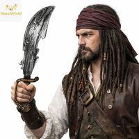 Eskitme Detaylı Plastik Korsan Kılıcı 45 cm