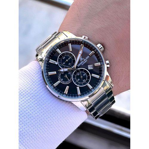 Daniel Klein Çelik Kordon Kronometreli Kadran Tasarımı 3 Atm Suya Dayanıklı Erkek Kol Saati 10602.N2