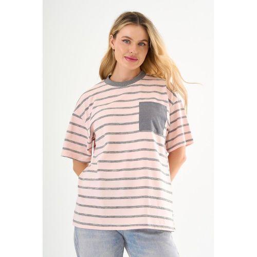 ALEXANDERGARDI Cep Detaylı Çizgili T-shirt