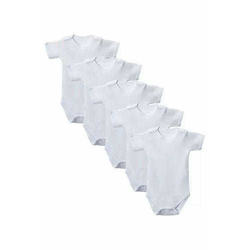 Beyaz Yarım Kol Body Zıbın 7-12 YAŞ Çocuklar İçin (5 ADET) Alttan Çıtçıtlı Özel Gereksinimli