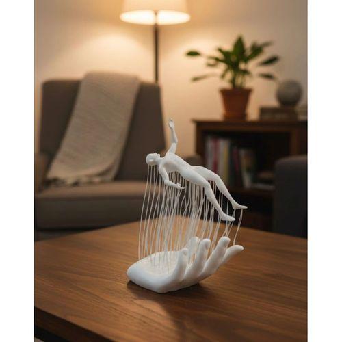 3d El İnsan Figürü Beyaz Modern Sanatsal Dekoratif Biblo