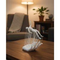 3d El İnsan Figürü Beyaz Modern Sanatsal Dekoratif Biblo