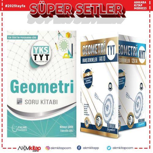 Palme Yayınları TYT Geometri Soru Bankası ve Bilgi Sarmal Deneme Seti 2 Kitap