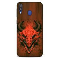 Samsung Galaxy M20 Kılıf Dragons (14) Lansman Kılıf Kırmızı Boynuzlu Ejderha
