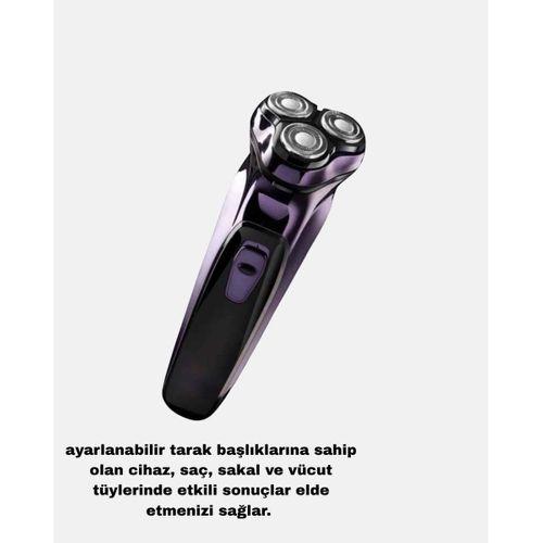 Şarjlı Saç Ve Sakal Tıraş Makinesi Kablosuz Kompakt Tasarımlı