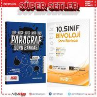 Biyotik 10.Sınıf Biyoloji ve AKM Paragraf Soru Bankası Seti 2 Kitap