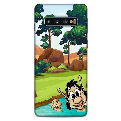 Retro (10) Desen Full Koruma Kılıfı Renkli Samsung Galaxy S10 Kılıf