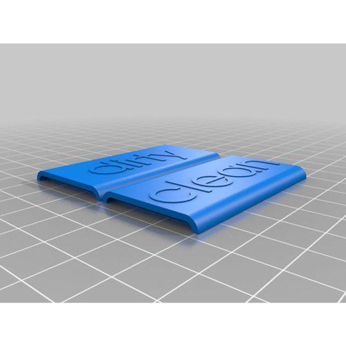 - Bulaşık Makinesi Temiz Kirli İşareti Yükseltilmiş Yazı Magnet Arka (Bu ürün Sadece Plastik parçadır - Almadan Önce Soru Sorabilirsiniz)