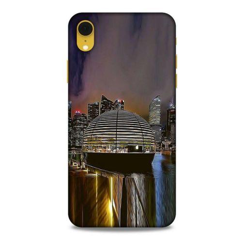 Apple iPhone XR Kılıf Dünya Mimarisi (49) Ultra Silikon Kılıf Apple Marina Bay