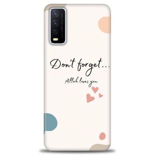 Vivo Y20S Kılıf HD Baskılı Kılıf - Fragile + Tam Ekran Koruyucu