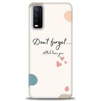 Vivo Y20S Kılıf HD Baskılı Kılıf - Fragile + Tam Ekran Koruyucu