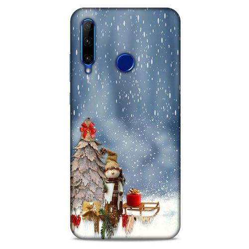 Huawei Y6P Kılıf Snowix (5) Koruma Kabı Gri Beyaz