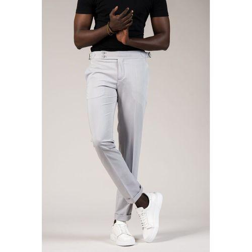 Perpant Slimfit Kemer Tokalı Yazlık Kumaş Pantolon