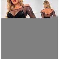 Fantazi Taşlı  File Vücut Çorabı