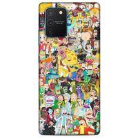 Samsung Galaxy S10 Lite Uyumlu Kılıf Rick And Morty (36) Glitter Kılıf Cop Morty