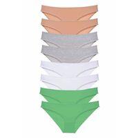 8 adet Süper Eko Set Likralı Kadın Slip Külot Ten Gri Beyaz Yeşil