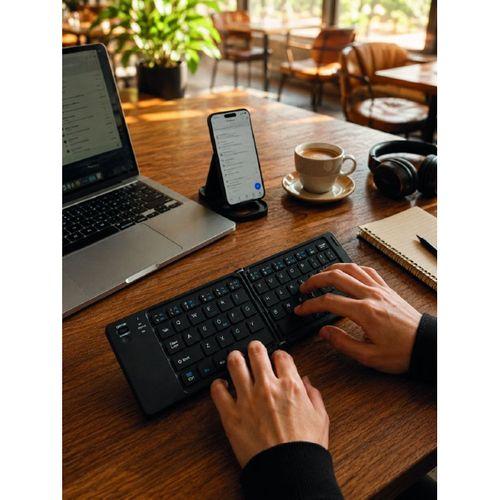 Kablosuz Katlanabilir Bluetooth Klavye Telefon Tablet Bilgisayar Uyumlu