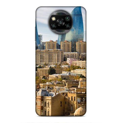 Xiaomi Redmi Poco X3 Uyumlu Kılıf Azarbaijan (31) TPU Kılıf Bakü Kuleler