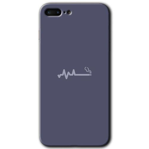 iPhone 8 Plus Kılıf Kapak - Sigara Zararlıdır +Hayalet Ekran Yandan Gözükmez