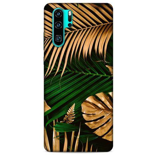 Lopard Huawei P30 Pro Uyumlu Kılıf Bahar (6) Silikon Kılıf Altın Yapraklar