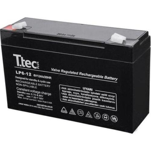 6V 12 AH Kuru Bakımsız Akü