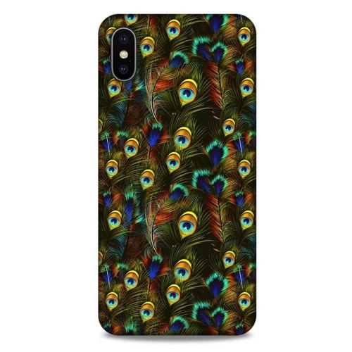 Apple iPhone XS Max Kılıf Desenli Özel Seri Tüyler (11) Tam Koruma