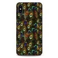 Apple iPhone XS Max Kılıf Desenli Özel Seri Tüyler (11) Tam Koruma