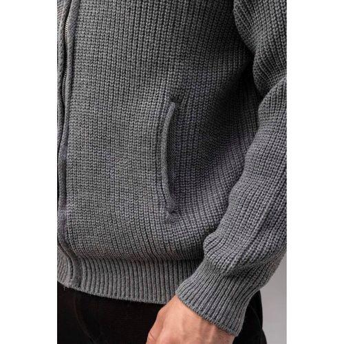 Coppola Fermuarlı Polo Yaka Triko Hırka Füme - Wenders Bisiklet Yaka Sweatshirt Beyaz - Bezayağı Kumaş Pantolon Siyah