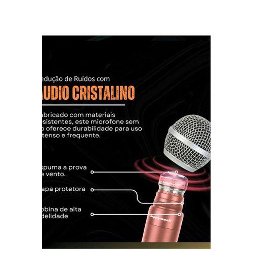 Profesyonel Çiftli Kablosuz Mikrofon Seti Karaoke Şarj Edilebilir 50 Metre Mesafe Rose