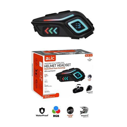 Motor Kask Kulaklık Rgb Modlu Motosiklet Kulaklık Su Geçirmez 5.4 Bluetooth Intercom Blb_36