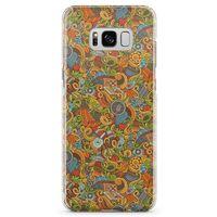 Samsung Galaxy S8 Kılıf Doodle Piknik Seti Arka Kapak Koruma Desenli Full Koruyucu