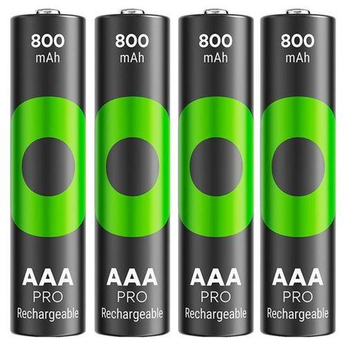 GP ReCyko Pro 800 mAh Ni-Mh 1.2 Volt AAA İnce Kalem Şarjlı Pil 4lü Paket