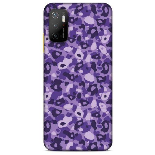 Samsung Galaxy A12 Uyumlu Kılıf Mor Delisi (22) Tam Koruma Kılıfı Benekli