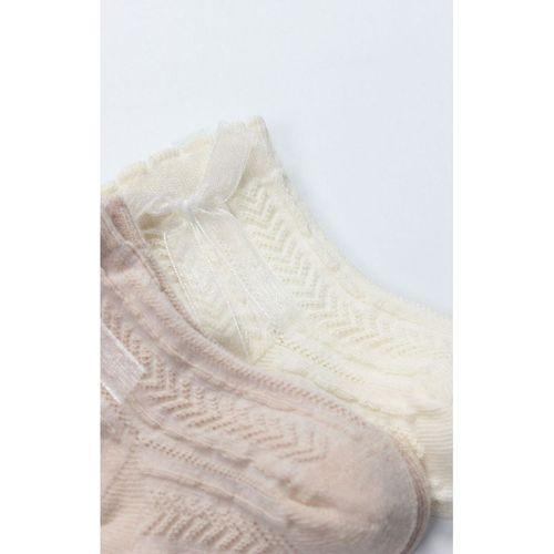 Bistyle Bistyle Fiyonklu Penye Soket Çorap 2li 10149 Somon