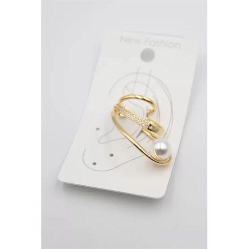 Taşlı Kıkırdak Küpe - Altın