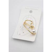 Taşlı Kıkırdak Küpe - Altın