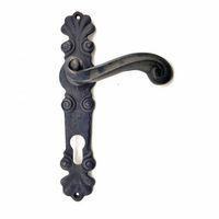 Antika Tarz Dekoratif Pirinç Okyanus Banyo Kapı Kolu - 230x46 Mm, Oksit