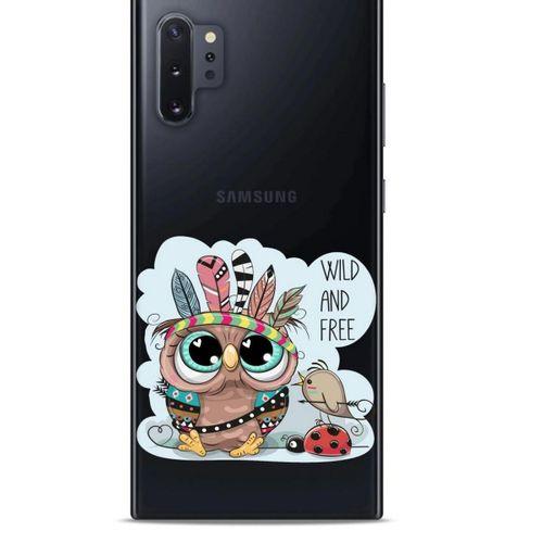Zoologix (55) Samsung Galaxy Note 10 Plus Şeffaf Kılıf Silikon Desenli