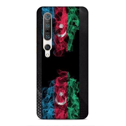 Xiaomi Mi 10 Pro Uyumlu Kılıf Azarbaijan (5) Koruma Kabı Azeri Bayrak İllustre