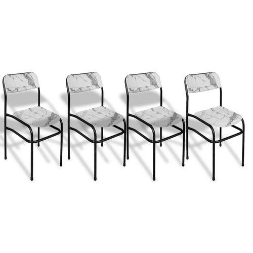 Dockers Takviyeli Werzalit Sandalye (4 Adet) - Afyon Mermer