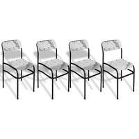 Dockers Takviyeli Werzalit Sandalye (4 Adet) - Afyon Mermer