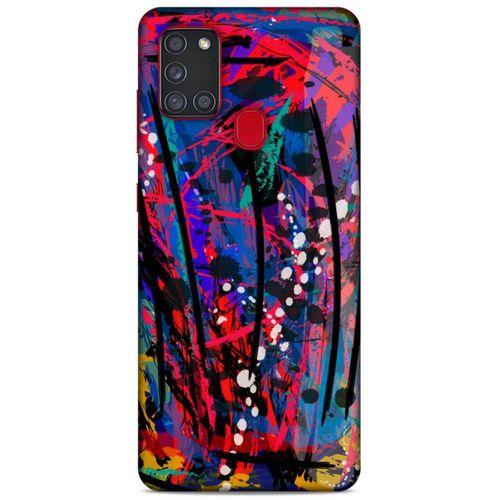 Lopard Samsung Galaxy A21s Uyumlu Kılıf Soyut Sanat (46) Desenli Core Armor Kılıf