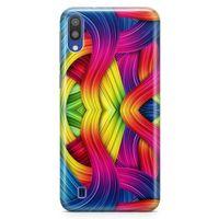 Samsung Galaxy M10 Kılıf Moda Renkler Arka Kapak Koruma Desenli Full Koruyucu