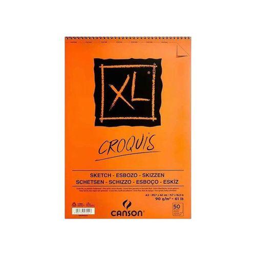 CANSON CROQUIS XL ALBÜM 90 gram ÜSTEN SPİRALLİ A3 50 Yaprak