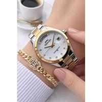 Slazenger Özel Sedef Kadran 2 Yıl Garantili 5 Atm Suya Dayanıklı Kadın Kol Saati+Bileklik LSL2608.M2