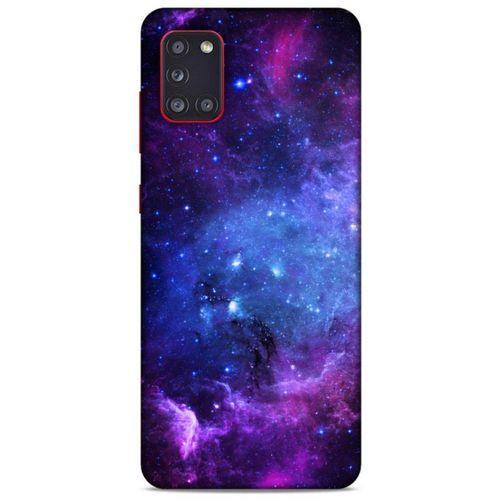 Samsung Galaxy A31 Uyumlu Kılıf Mor Delisi (6) Silikon Kılıf Yıldızlar